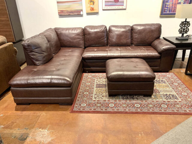 Abbyson Leather Sectional