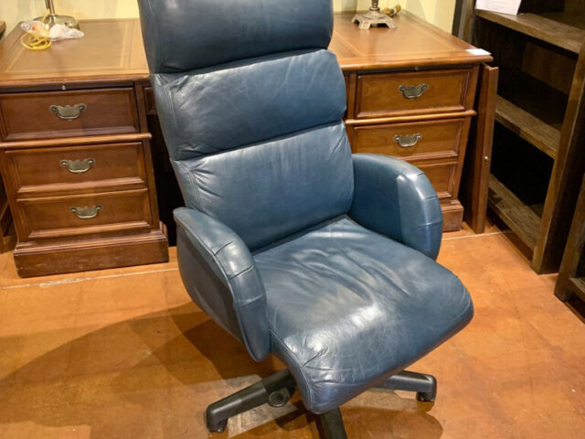 Ethan Allen Leather Office Chair