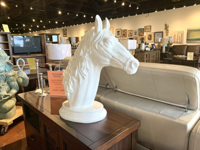 White Horse Bust