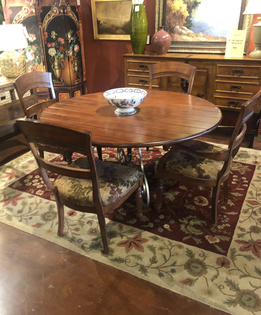 Harden Round Dining Table with 4 Chairs In Tucson HomeStyle Galleries