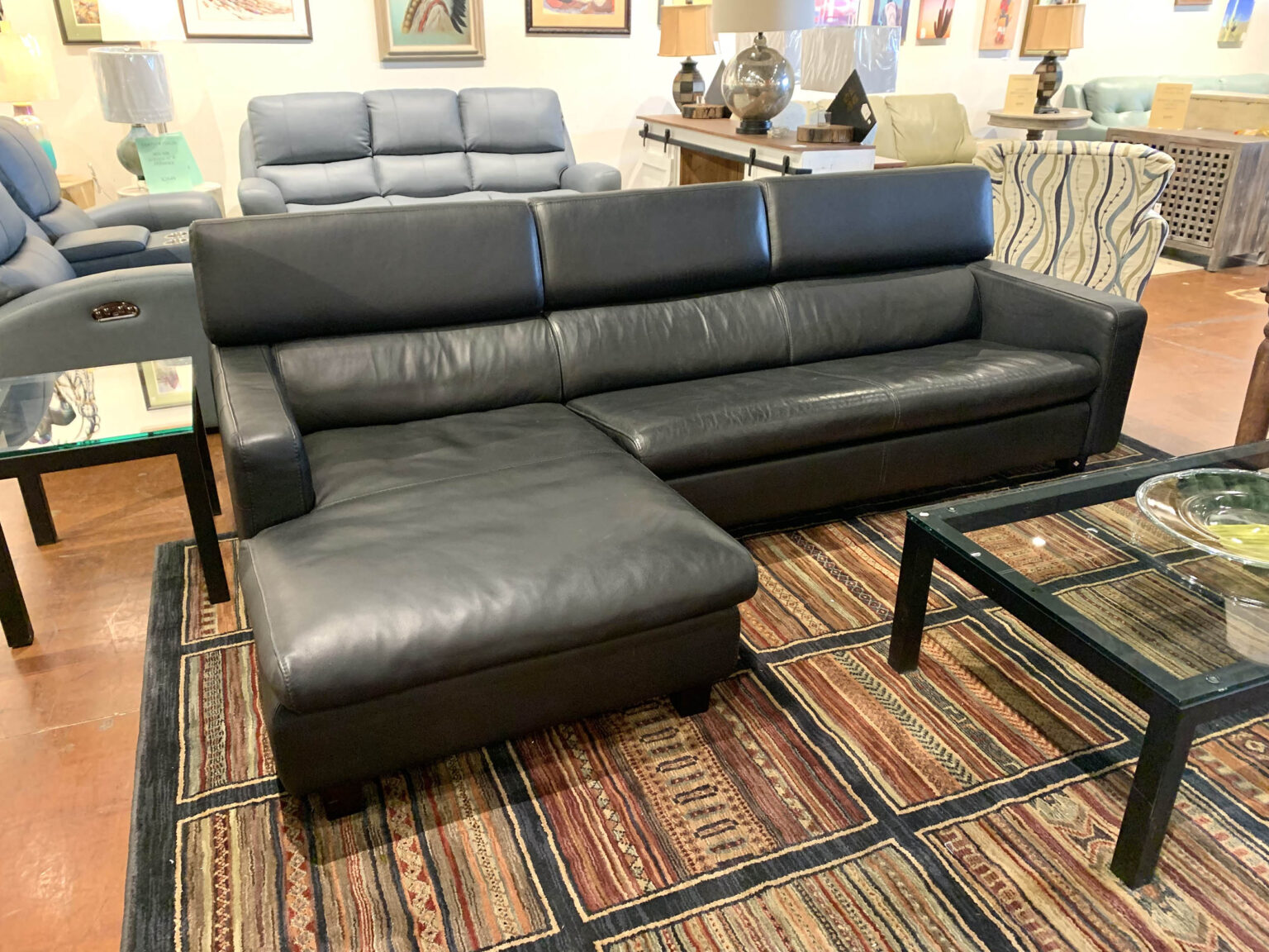2 Piece Leather Sectional In Tucson HomeStyle Galleries Furniture Store